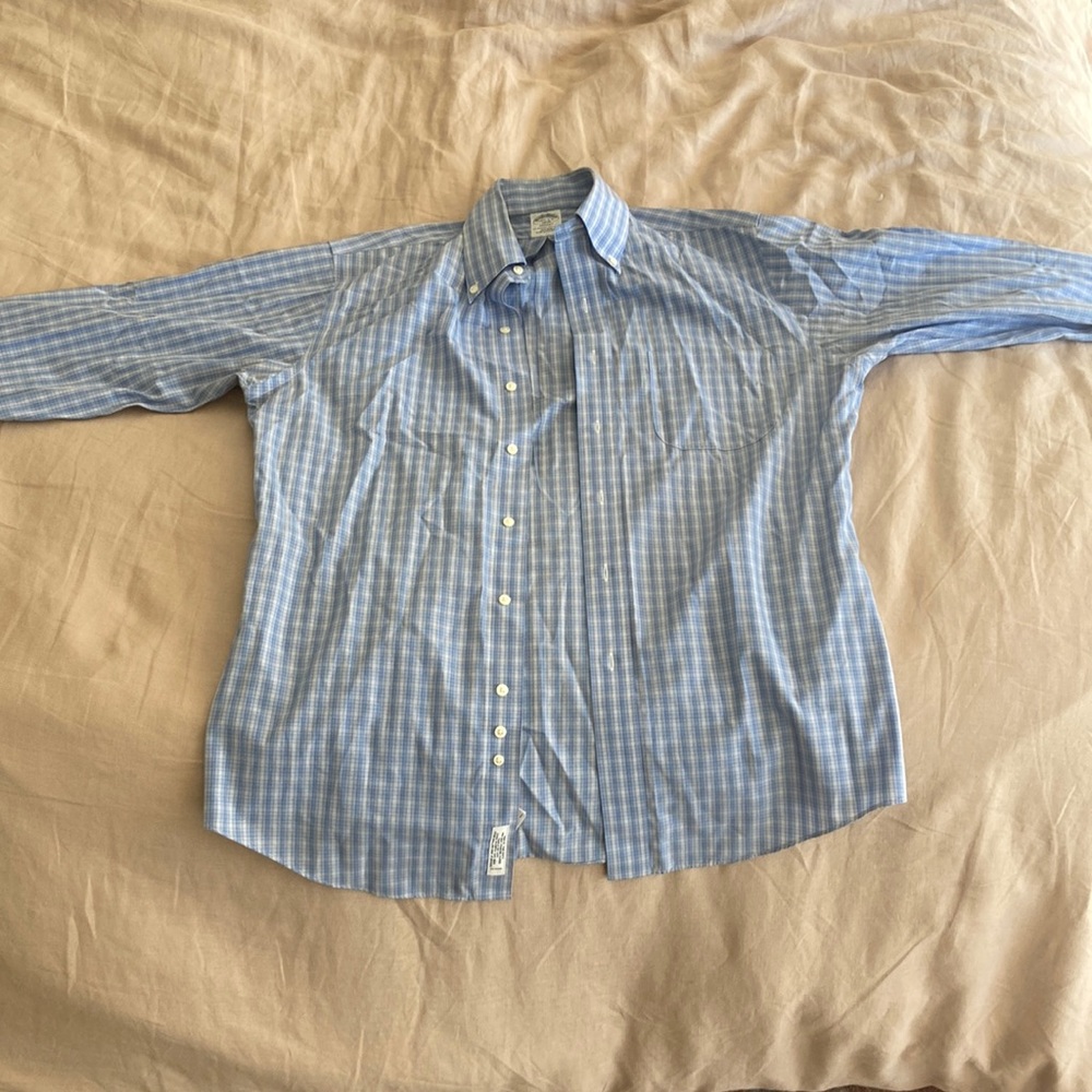 Brooks Brothers 15 1/2 blue button down